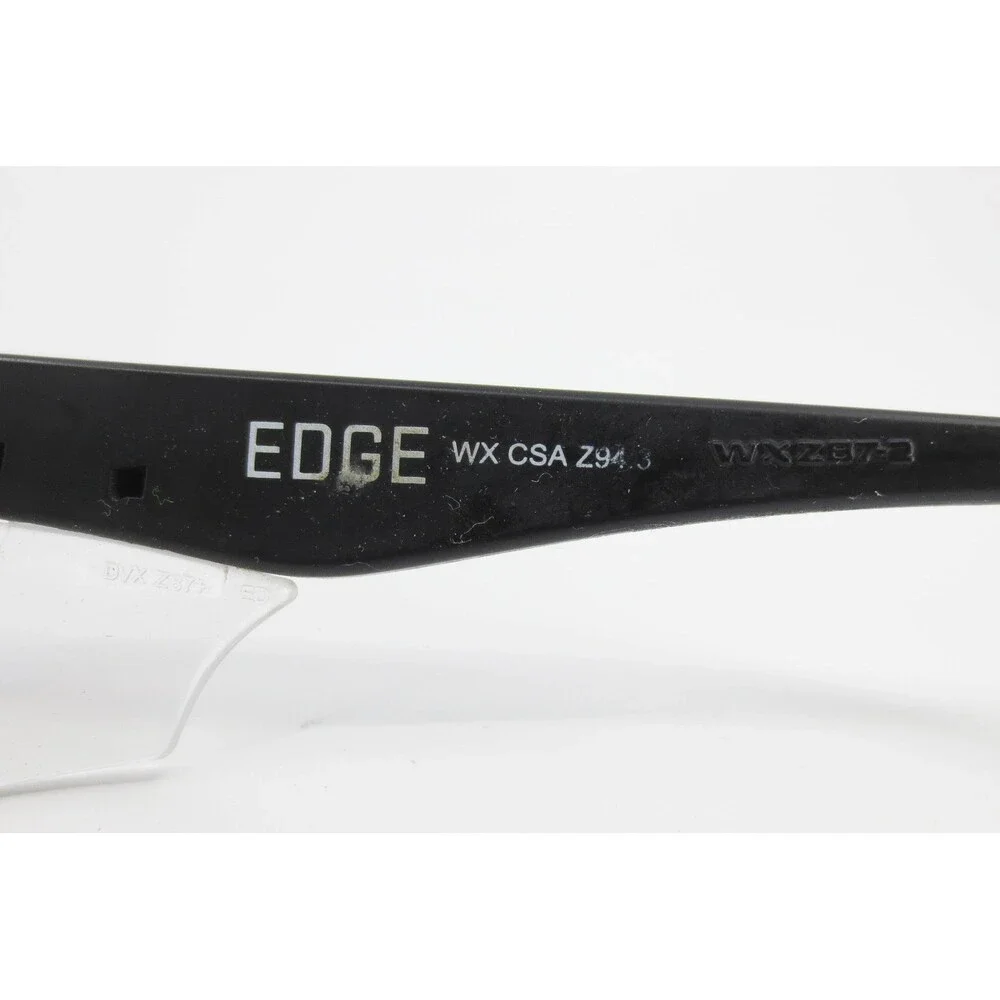 DVX by Wiley X Edge Safety Glasses Matte Black Grey Gradient Frame 55-13 Z87+